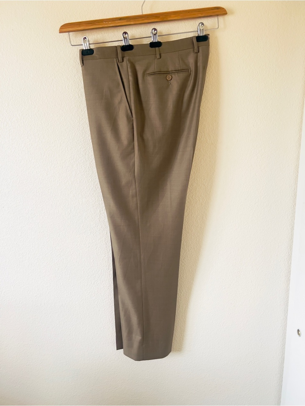 Santorelli Roma Men’s Dress Trousers Loro Piana 100% Wool Super 110s Sz 38
